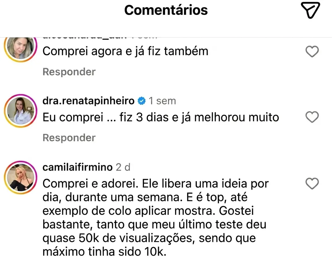 Resultado compartilhado por cliente do Cresça com Reels (21 de 45)