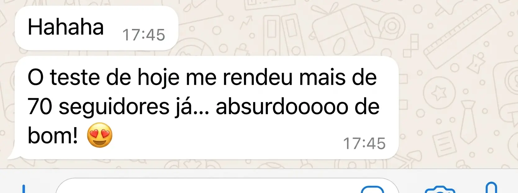 Resultado compartilhado por cliente do Cresça com Reels (23 de 45)