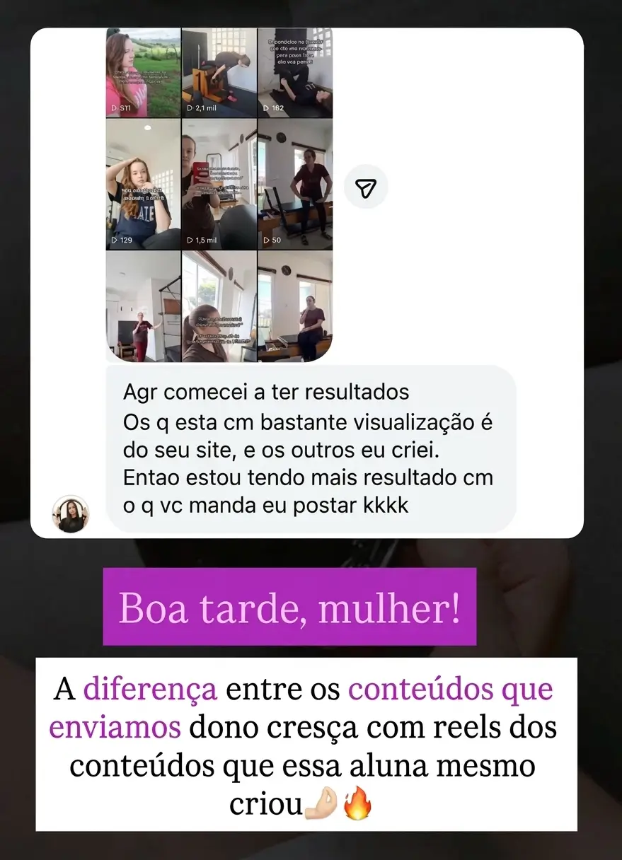 Resultado compartilhado por cliente do Cresça com Reels (24 de 45)