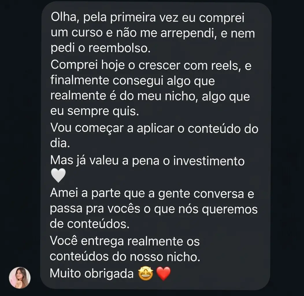 Resultado compartilhado por cliente do Cresça com Reels (26 de 45)