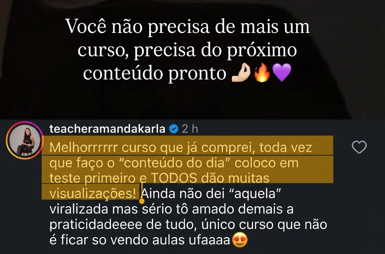 Resultado compartilhado por cliente do Cresça com Reels (29 de 45)