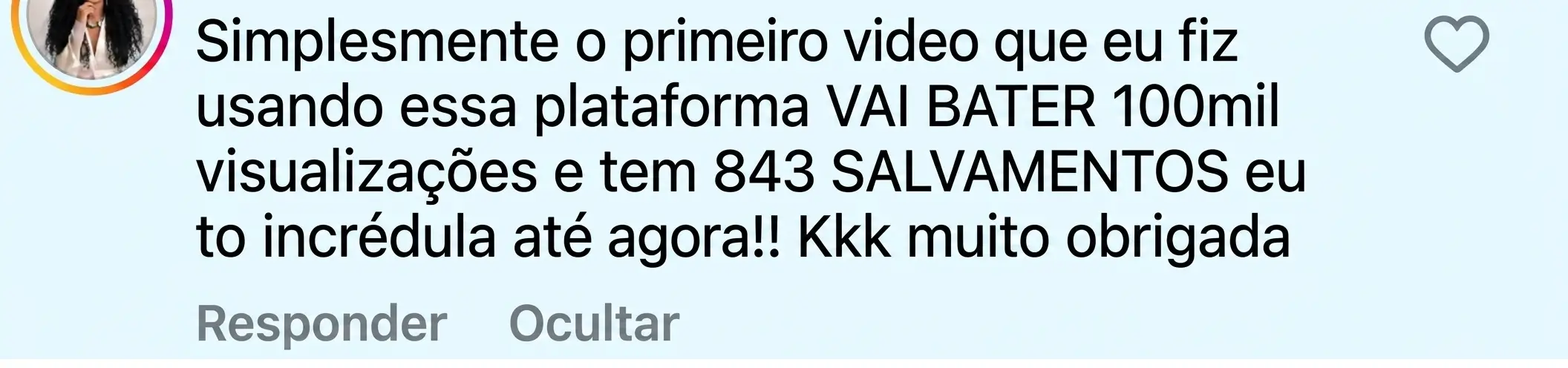 Resultado compartilhado por cliente do Cresça com Reels (33 de 45)
