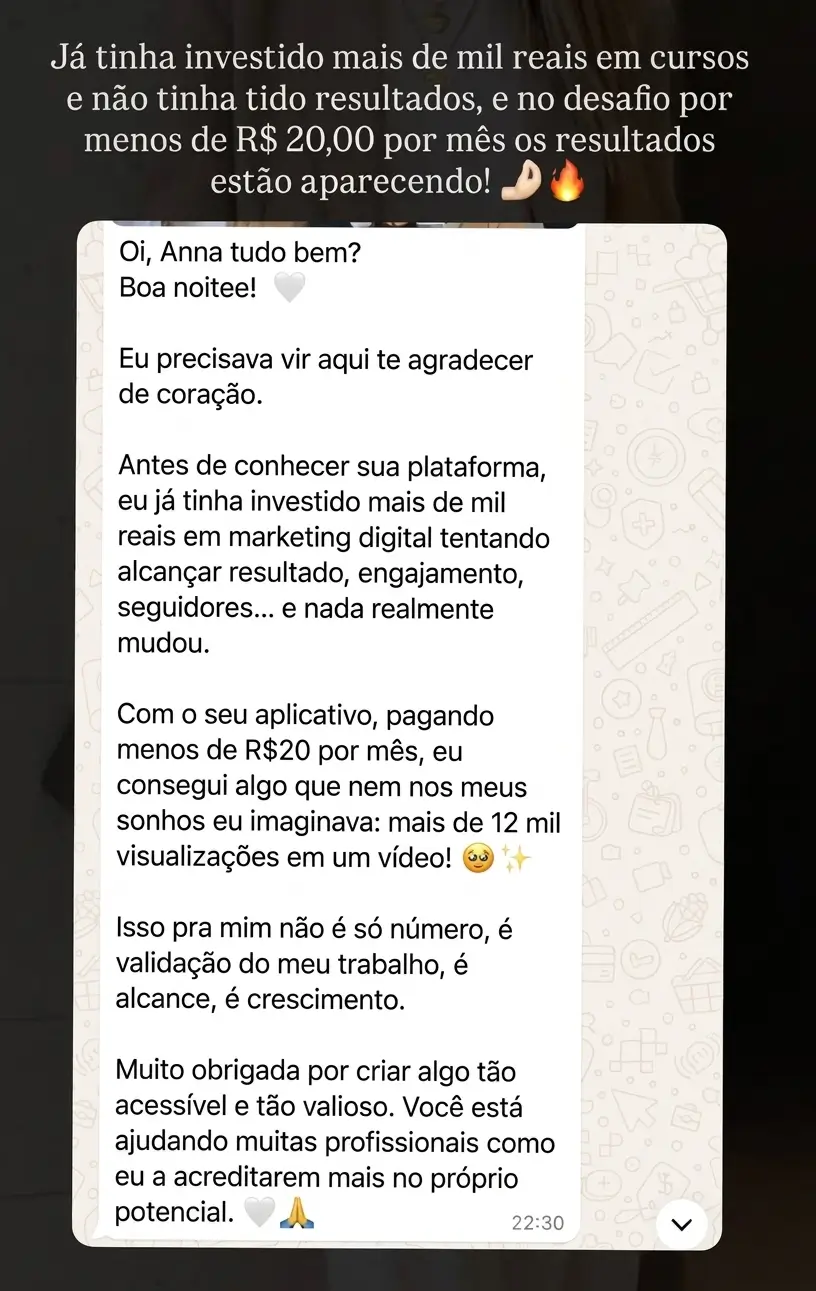 Resultado compartilhado por cliente do Cresça com Reels (34 de 45)